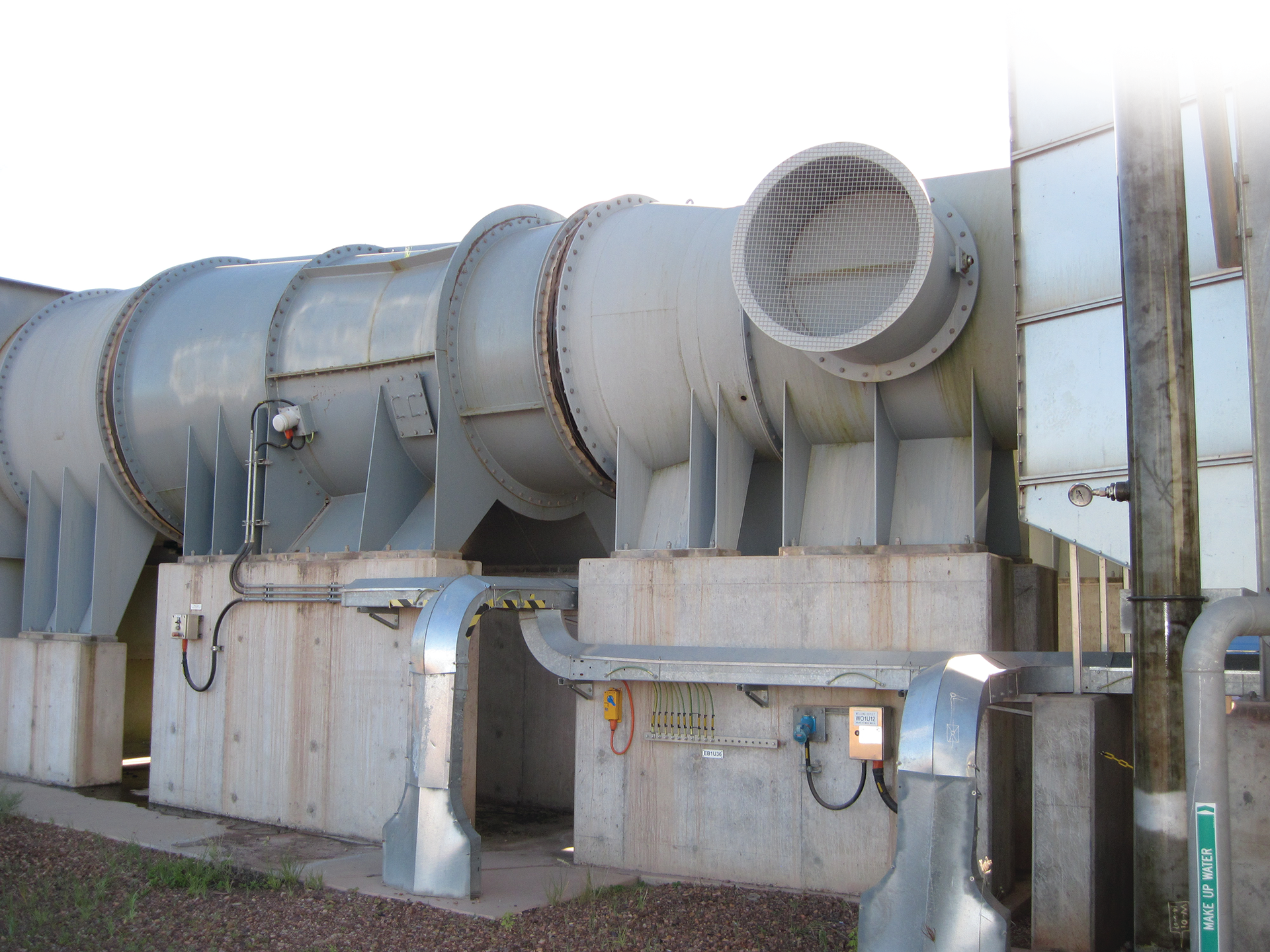 An example of a ventilation installation for an industrial application.