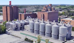 Figure 5: These 26 vertical fermenters at the MillerCoors brewery in Milwaukee hold 70% of the production volume for the plant. Figure 5: These 26 vertical fermenters at the MillerCoors brewery in Milwaukee hold 70% of the production volume for the plant.