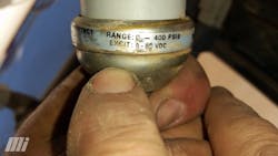 Figure 3. Pressure transducer with 0 to 400 psi range.
