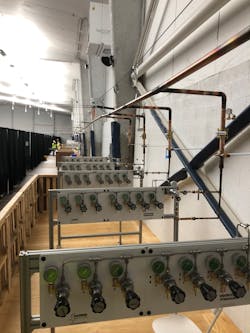 A sampling of the oxygen panels installed at the Billie Jean King National Tennis Center in Flushing Meadows-Corona Park. A sampling of the oxygen panels installed at the Billie Jean King National Tennis Center in Flushing Meadows-Corona Park.
