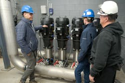 Through distribution partner Illinois Process Equipment, Grundfos solutions address the chemical plant&rsquo;s water needs.