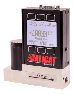 Figure 6. Precision mass flow controller used for CO2 flow control in pH cascade control case study. Figure 6. Precision mass flow controller used for CO2 flow control in pH cascade control case study.