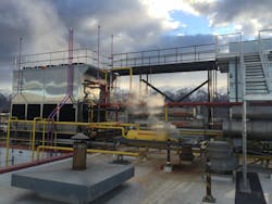 Figure 1. Güntner's ECOSS (evaporative condenser of stainless steel) systems are installed in demanding environments and incorporate industrial automation to optimize performance and efficiency. Figure 1. Güntner's ECOSS (evaporative condenser of stainless steel) systems are installed in demanding environments and incorporate industrial automation to optimize performance and efficiency.