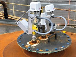 Figure 3: At one terminal, 50 of 230 tanks were retrofitted with the wireless gauging system, while 21 of the 80 tanks at another terminal represented new wireless installations. Figure 3: At one terminal, 50 of 230 tanks were retrofitted with the wireless gauging system, while 21 of the 80 tanks at another terminal represented new wireless installations.