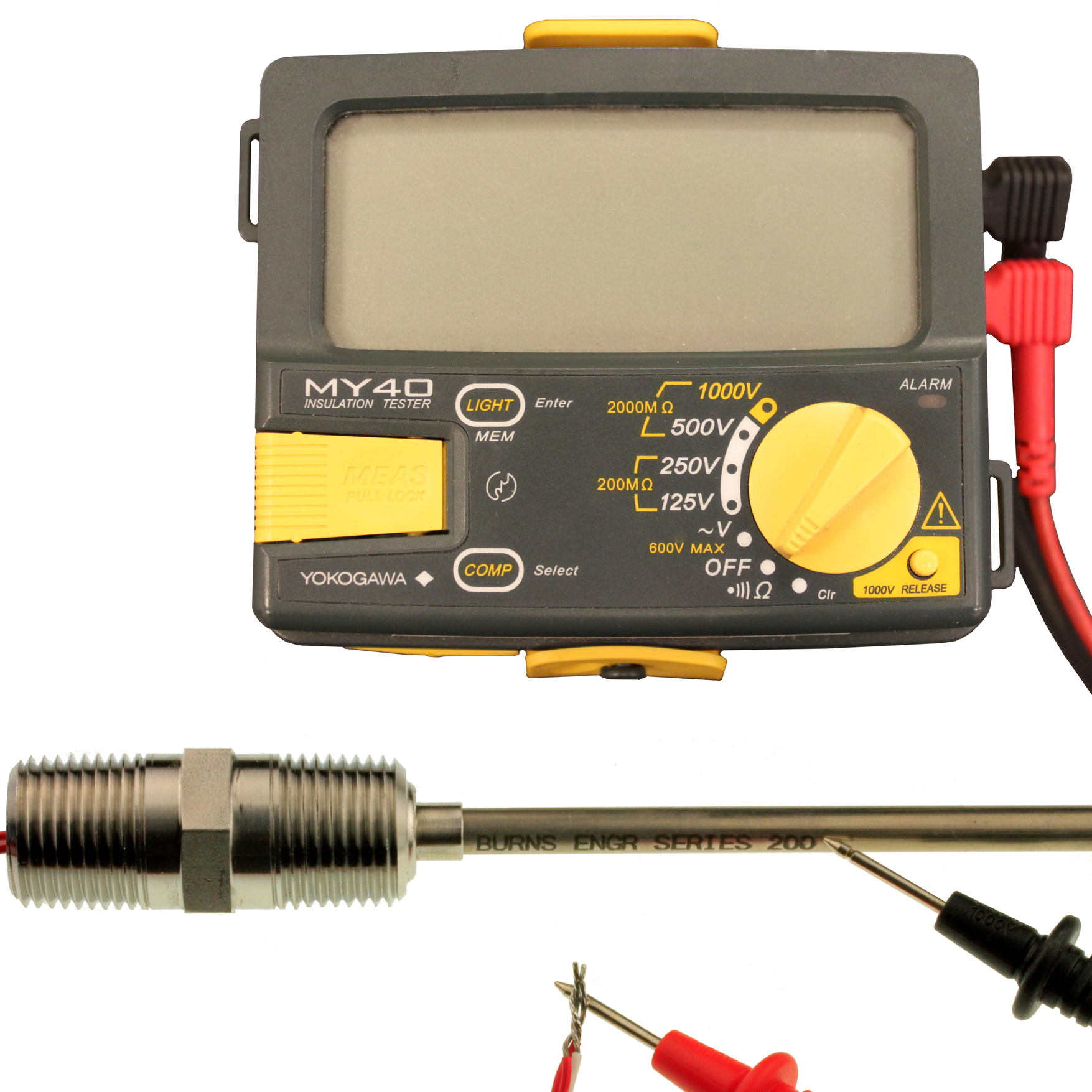 Figure 1: Typical test setup for insulation resistance.