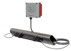 Figure 3: Some modern ultrasonic transit-time flowmeters support an encoder output for use with cellular end points for connecting to cloud-based advanced metering infrastructure (AMI) software.