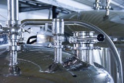 The Rosemount 1408H non-contacting radar level transmitters are providing accurate and reliable measurements despite the challenges presented by the fermentation tanks. The Rosemount 1408H non-contacting radar level transmitters are providing accurate and reliable measurements despite the challenges presented by the fermentation tanks.