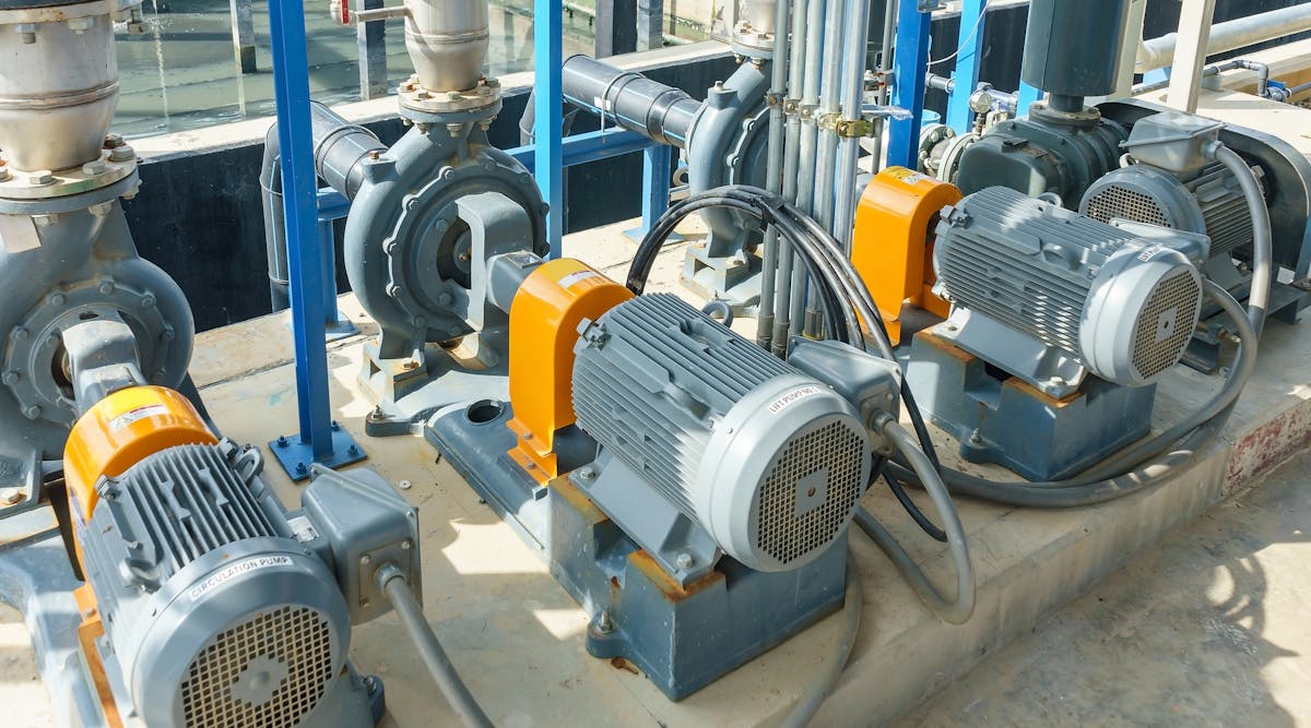 Figure 1: Automatically controlled pumps are a fundamental type of equipment used in many processing and manufacturing industries, and they must be integrated with certain functional and protective control and monitoring features.