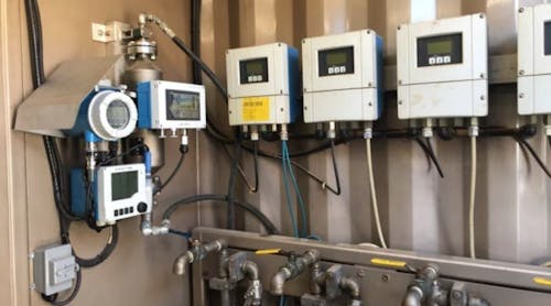 A Promass I 300 flow valve installation in a Gore Nitrogen quality control unit.