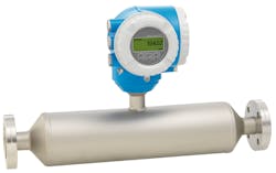 The Proline Promass I 300 Coriolis flowmeter combines in-line viscosity and flow measurement with a compact, easily accessible transmitter. The Proline Promass I 300 Coriolis flowmeter combines in-line viscosity and flow measurement with a compact, easily accessible transmitter.