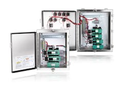 With a 2oo2D or 2oo3D architecture, Emerson’s ASCO RCS pilot valve system combines redundant SOVs, pressure switches or TopWorxTM GOTM Switches, and a maintenance bypass in one solution to provide highly reliable diagnostic coverage and online preventative maintenance. With a 2oo2D or 2oo3D architecture, Emerson’s ASCO RCS pilot valve system combines redundant SOVs, pressure switches or TopWorxTM GOTM Switches, and a maintenance bypass in one solution to provide highly reliable diagnostic coverage and online preventative maintenance.