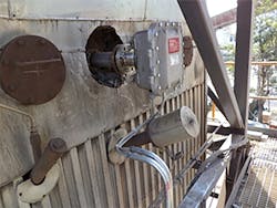 Figure 3, bottom: Extreme example of very large diameter pipe, high temperature insulation, dusty, outdoor, above-ground installation point, and in Div.1/Zone 1 type Ex location that were made clear at the beginning to ensure first-time right success. Figure 3, bottom: Extreme example of very large diameter pipe, high temperature insulation, dusty, outdoor, above-ground installation point, and in Div.1/Zone 1 type Ex location that were made clear at the beginning to ensure first-time right success.