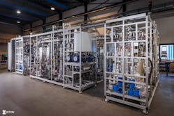 Figure 1: High throughput catalytic pilot plant. Figure 1: High throughput catalytic pilot plant.