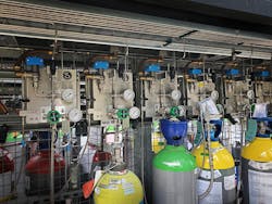 Figure 1: Standardized gas distribution panels improved overall operator safety by removing unnecessary valves and potential leak points. Figure 1: Standardized gas distribution panels improved overall operator safety by removing unnecessary valves and potential leak points.