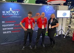Exact Metrology team. Left to right: Noah Branscum, Dean Solberg and Amy Cupp. Exact Metrology team. Left to right: Noah Branscum, Dean Solberg and Amy Cupp.