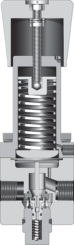 Figure 1: Single-stage spring-loaded regulators allow operators to make fine adjustments to maintain consistent pressure control at the desired level in sensitive analytical applications. Figure 1: Single-stage spring-loaded regulators allow operators to make fine adjustments to maintain consistent pressure control at the desired level in sensitive analytical applications.