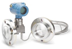 Figure 2: A diaphragm sensor mount minimizes the potential for process containment loss while also protecting the transmitter. Figure 2: A diaphragm sensor mount minimizes the potential for process containment loss while also protecting the transmitter.