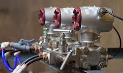 Figure 3. A bank of smart differential pressure transmitters. Figure 3. A bank of smart differential pressure transmitters.