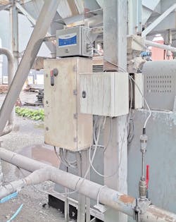 An installed CAL-PM device and FS10I with hot tap installation. An installed CAL-PM device and FS10I with hot tap installation.