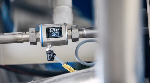 An Endress+Hauser Picomag electromagnetic flowmeter digitally transmits primary and secondary process variables &mdash; plus instrument diagnostic data &mdash; to a central host system via IO-Link.