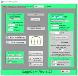 Figure 3: Configuration software menu pictured demonstrates some of the variables that can be changed. Figure 3: Configuration software menu pictured demonstrates some of the variables that can be changed.