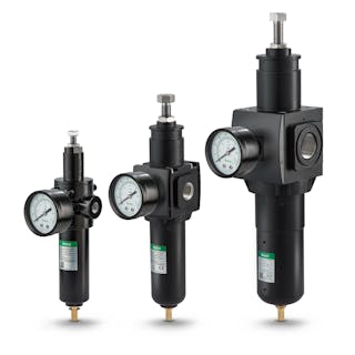 The ASCO Series 641, 642 and 643 aluminum filter regulators maximize process efficiency by providing high flow rates and precise pressure regulation to downstream instruments.