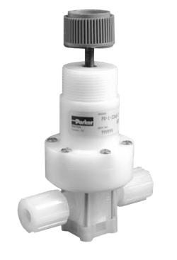 A Parker PR-1 Series Pressure Regulator. A Parker PR-1 Series Pressure Regulator.