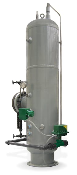 Figure 5: By connecting the L2t Liquid Level Controller’s transmitter directly to an electrically- actuated valve, desired separator oil and/or interface levels can be maintained. Figure 5: By connecting the L2t Liquid Level Controller’s transmitter directly to an electrically- actuated valve, desired separator oil and/or interface levels can be maintained.