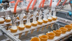 In ice cream aeration, processors inject air into their products to give them a creamy and light texture. In ice cream aeration, processors inject air into their products to give them a creamy and light texture.