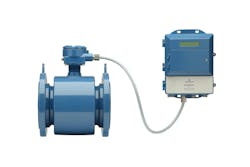 Figure 4: This Rosemount 8782 Slurry Magnetic Flowmeter incorporates advanced signal processing to create an accurate and stable measurement.
