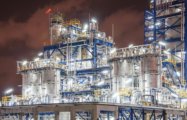 Figure 1: Chemical plants use Coriolis mass flow meters and transmitters in many applications, both for permanent installations and skid-mounted solutions.