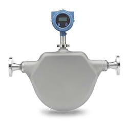 Figure 2: Emerson’s Micro Motion ELITE Coriolis Flow Meters provide exceptionally precise measurements, plus diagnostic capabilities to ensure ongoing reliability. Figure 2: Emerson’s Micro Motion ELITE Coriolis Flow Meters provide exceptionally precise measurements, plus diagnostic capabilities to ensure ongoing reliability.