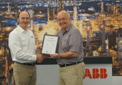 Sean Vincent FCG Director of Technology Programs and Peter Bradley from ABB