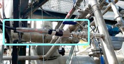 Figure 2: The Endress+Hauser Raman Rxn-10 probe provides high performance Raman measurements across a wide spectral range in a compact and lightweight package, accepting a variety of interchangeable optics. Figure 2: The Endress+Hauser Raman Rxn-10 probe provides high performance Raman measurements across a wide spectral range in a compact and lightweight package, accepting a variety of interchangeable optics.