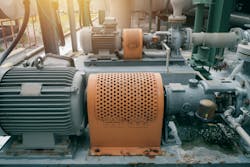 Figure 6: Wireless monitoring of rotating equipment guards improves safety by providing the information needed to control access. Figure 6: Wireless monitoring of rotating equipment guards improves safety by providing the information needed to control access.