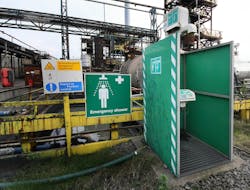 Figure 7: Personnel safety stations should be remotely monitored to ensure they will operate when called upon, and to indicate activation. Figure 7: Personnel safety stations should be remotely monitored to ensure they will operate when called upon, and to indicate activation.