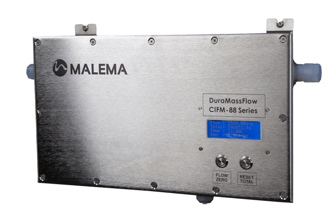 Featuring a patented design and built with corrosion-resistant PFA wetted material, the Malema CIFM-88 Series DuraMassFlow PFA Coriolis Mass Flowmeter is an ideal solution for measuring aggressive acids and alkalis in chemical and industrial processes.