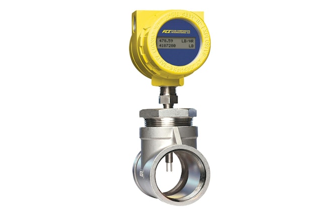 FCI’s thermal ST75 Flowmeters with their thermal sensors are direct mass flow measuring, producing both flow rate and totalized flow output signals and readouts in pounds or tons of emitted gases for mandated monitoring and reporting. They detect slight changes in flow, making them ideal for use in leak detection.