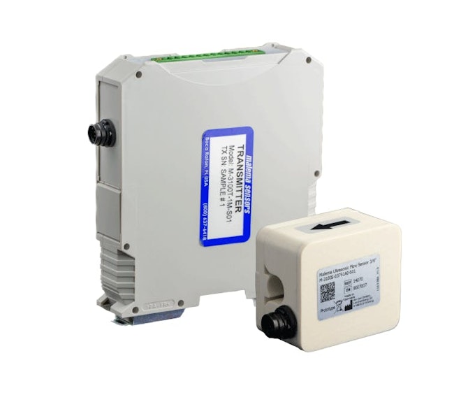 The new Malema M-3100 Series Clamp-On Ultrasonic Flowmeter.