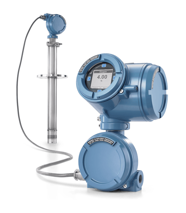 The Rosemount CX2100 In Situ Oxygen Analyzer is designed to provide critical information needed to optimize combustion processes and help manufacturers meet emissions standards, reduce energy costs and increase safety.